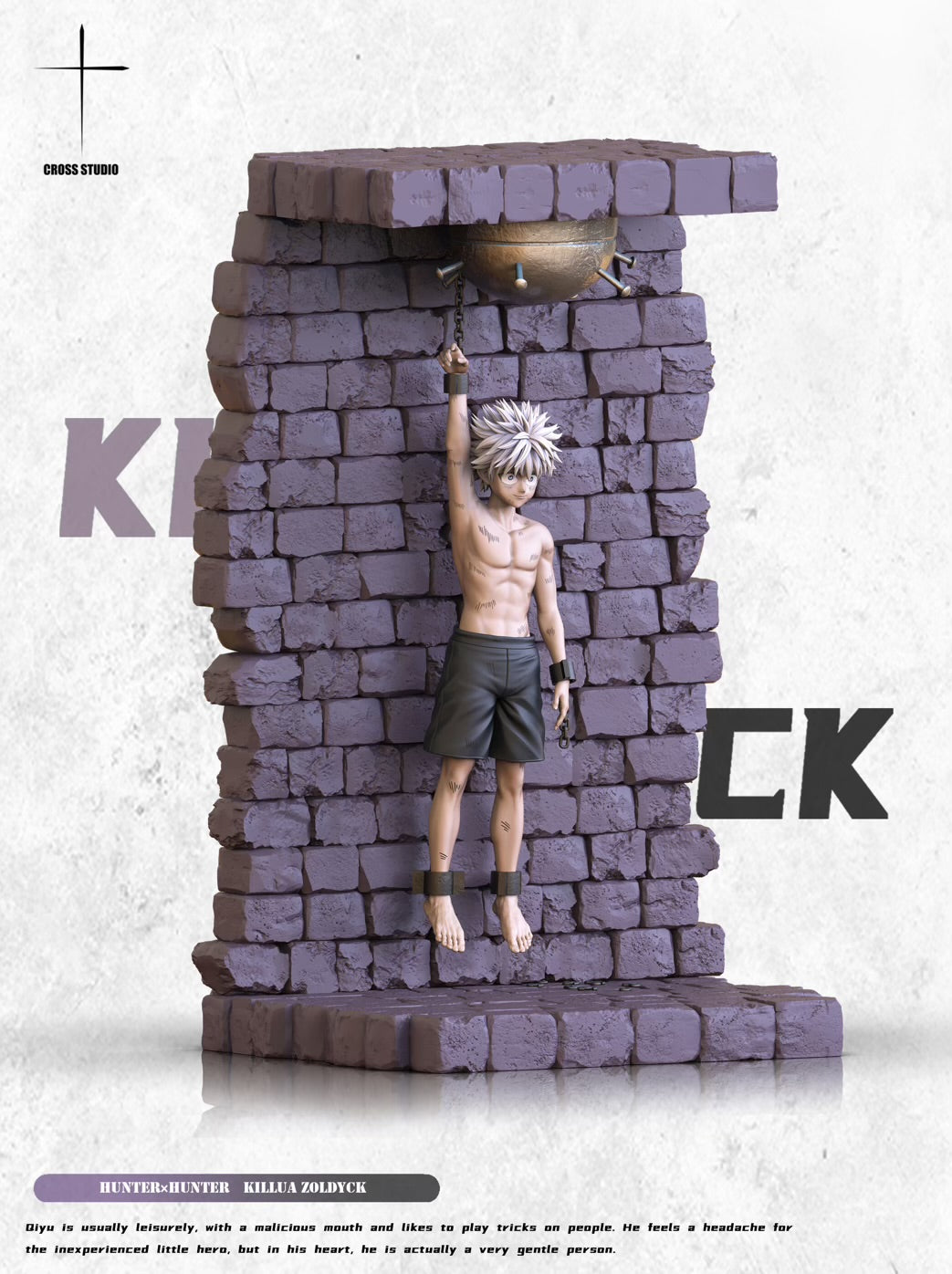 Hunter x Hunter Cross Studio Hanging Killua Resin Statue