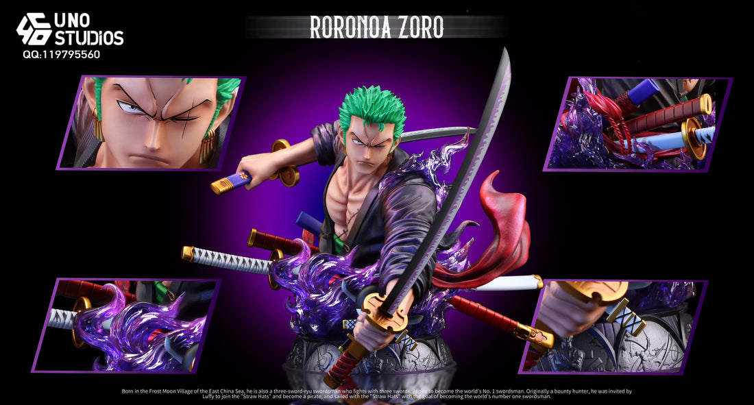One Piece UNO Studio Roronoa Zoro Bust Resin Statue