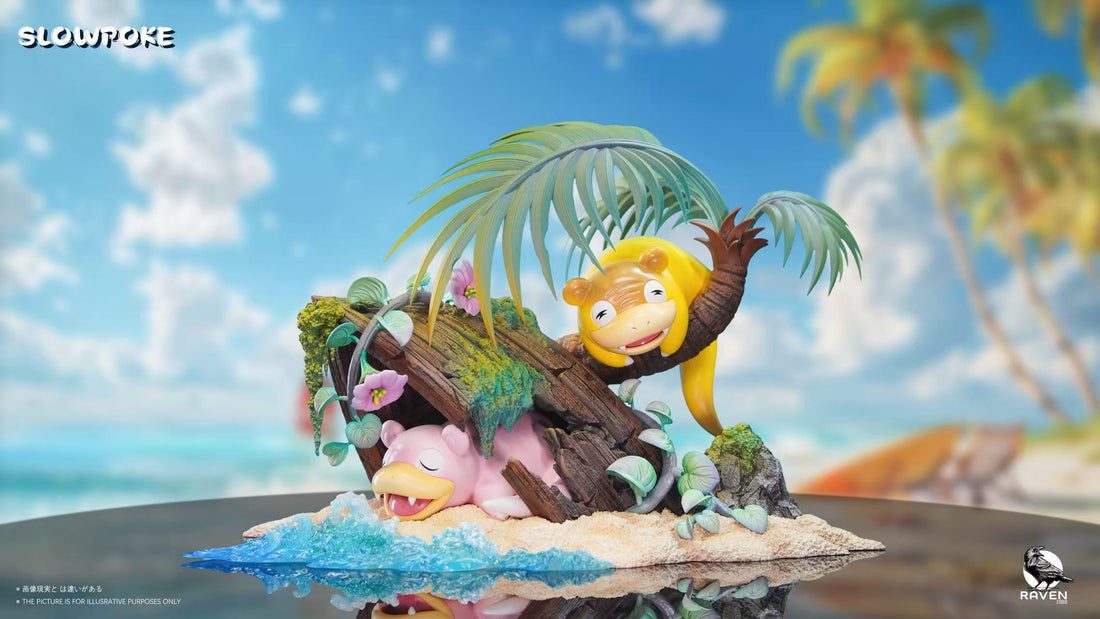 Pokemon Raven Studio The Relaxed Slowpoke Resin Statue