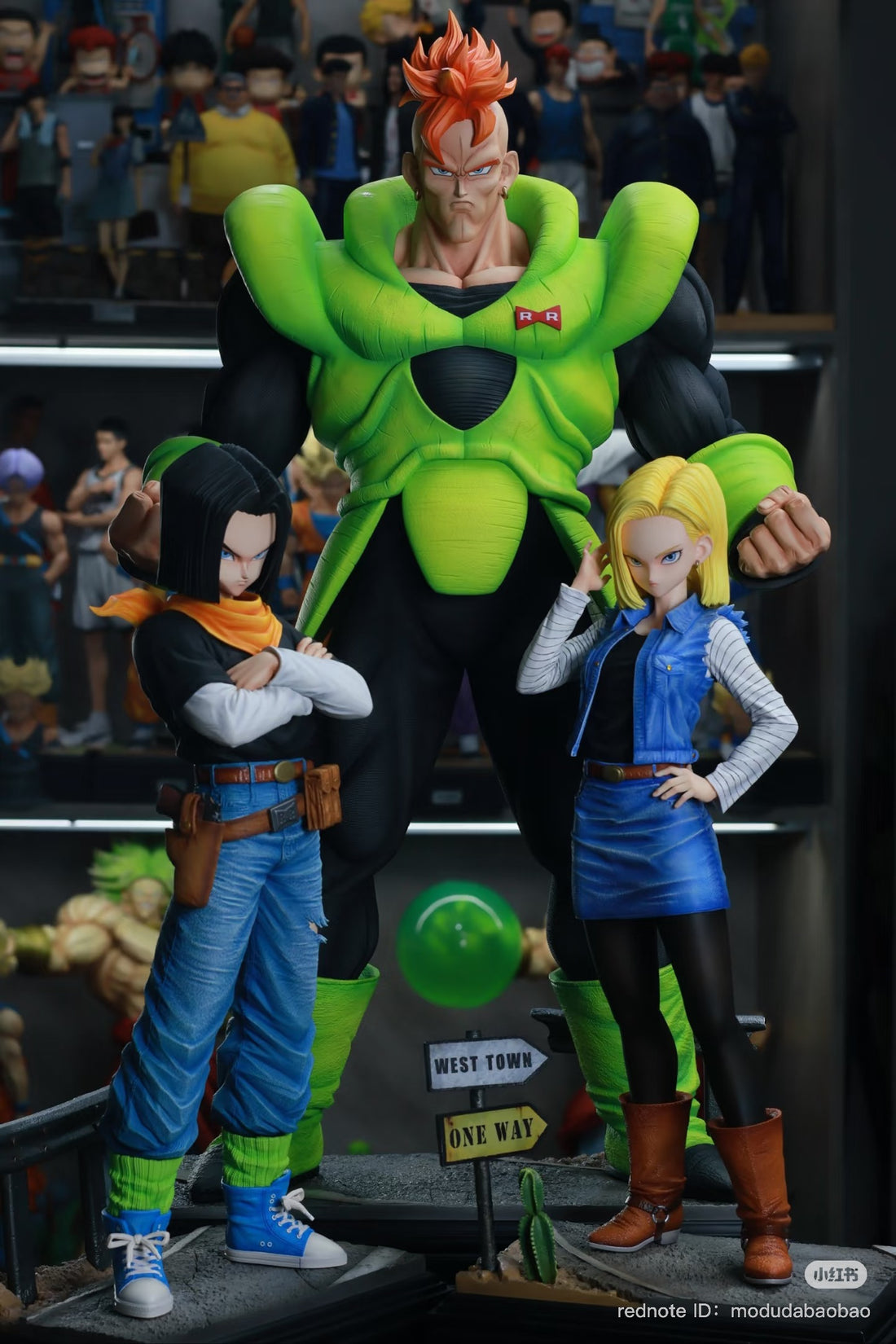 Dragon Ball Infinite Studio Androids C16 C17 C18 Resin Statue