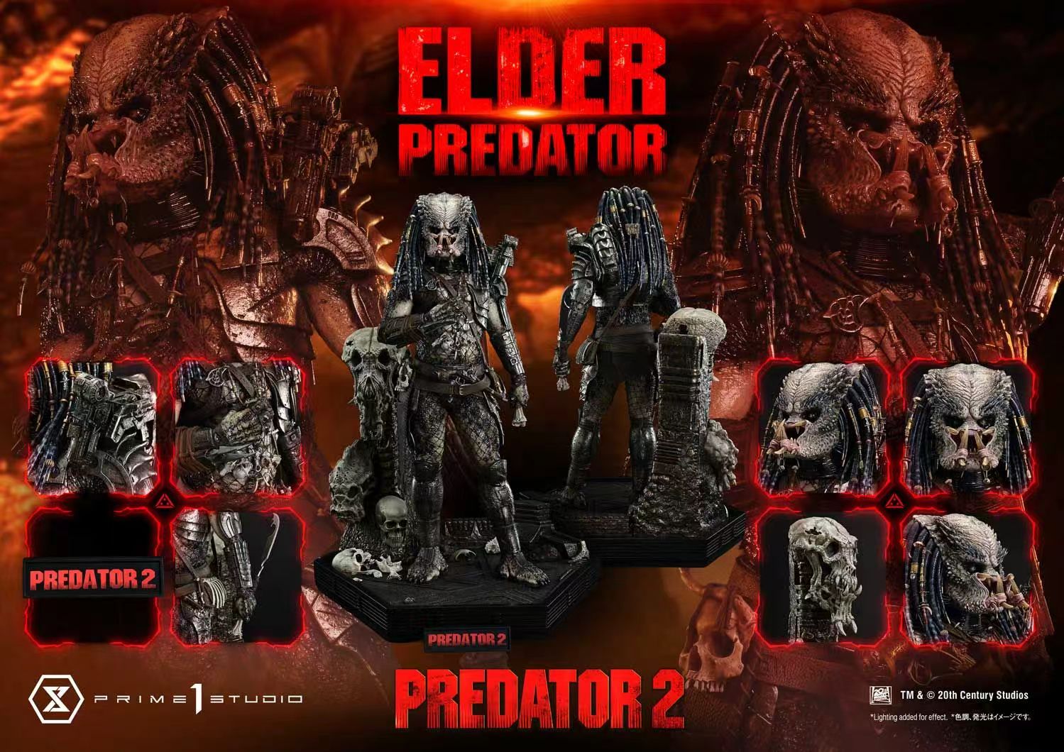 Predator 2 Prime 1 Studio Elder Predator Licensed – ClubHouse Statues