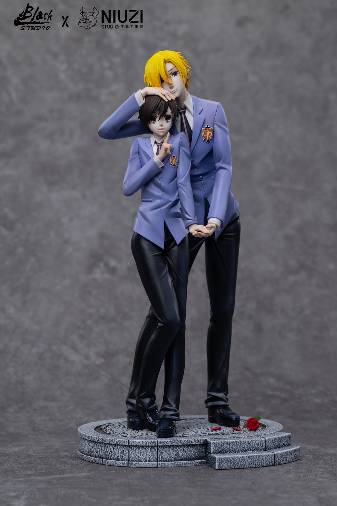 Ouran Host Club Black x Niuzi Studio Tamaki Suou x Haruhi Fujioka Resin Statue