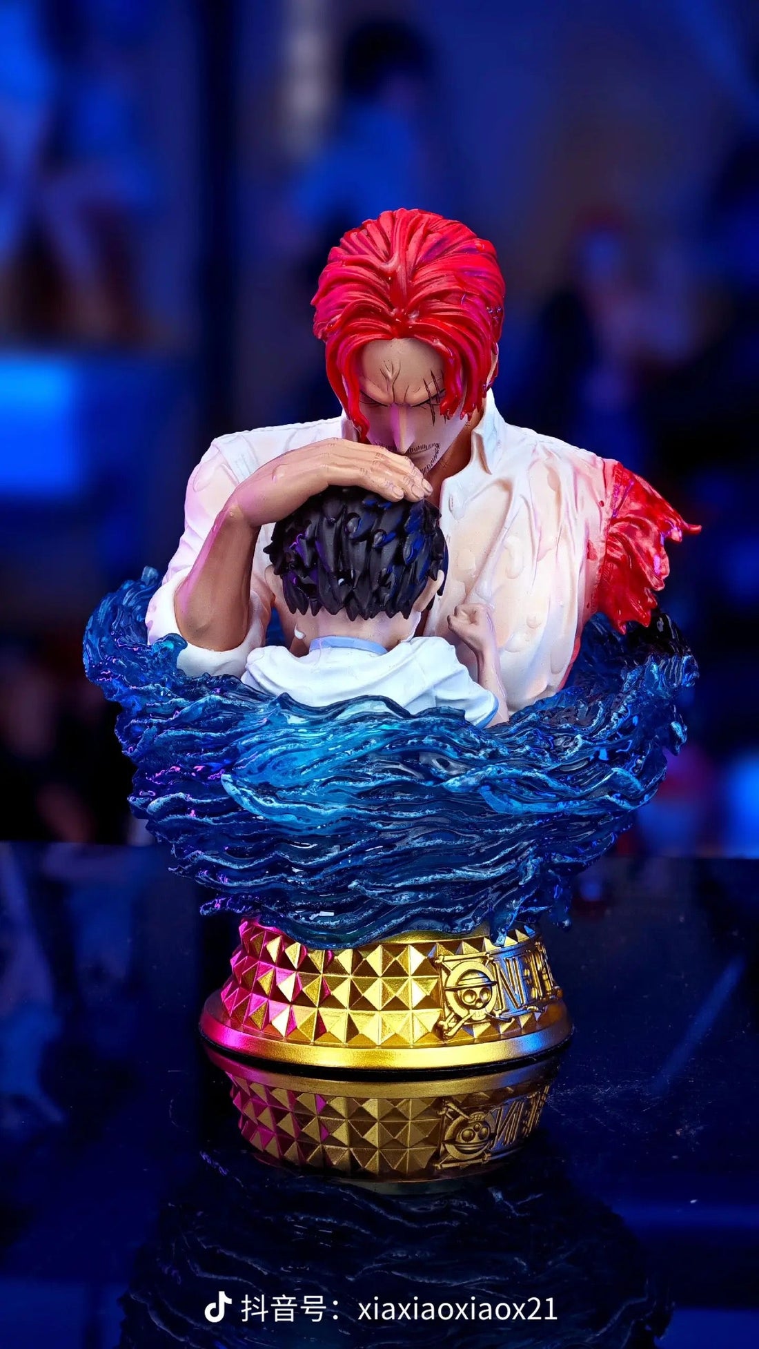 One Piece Monkey D Studio Shanks x Luffy Bust Resin Statue