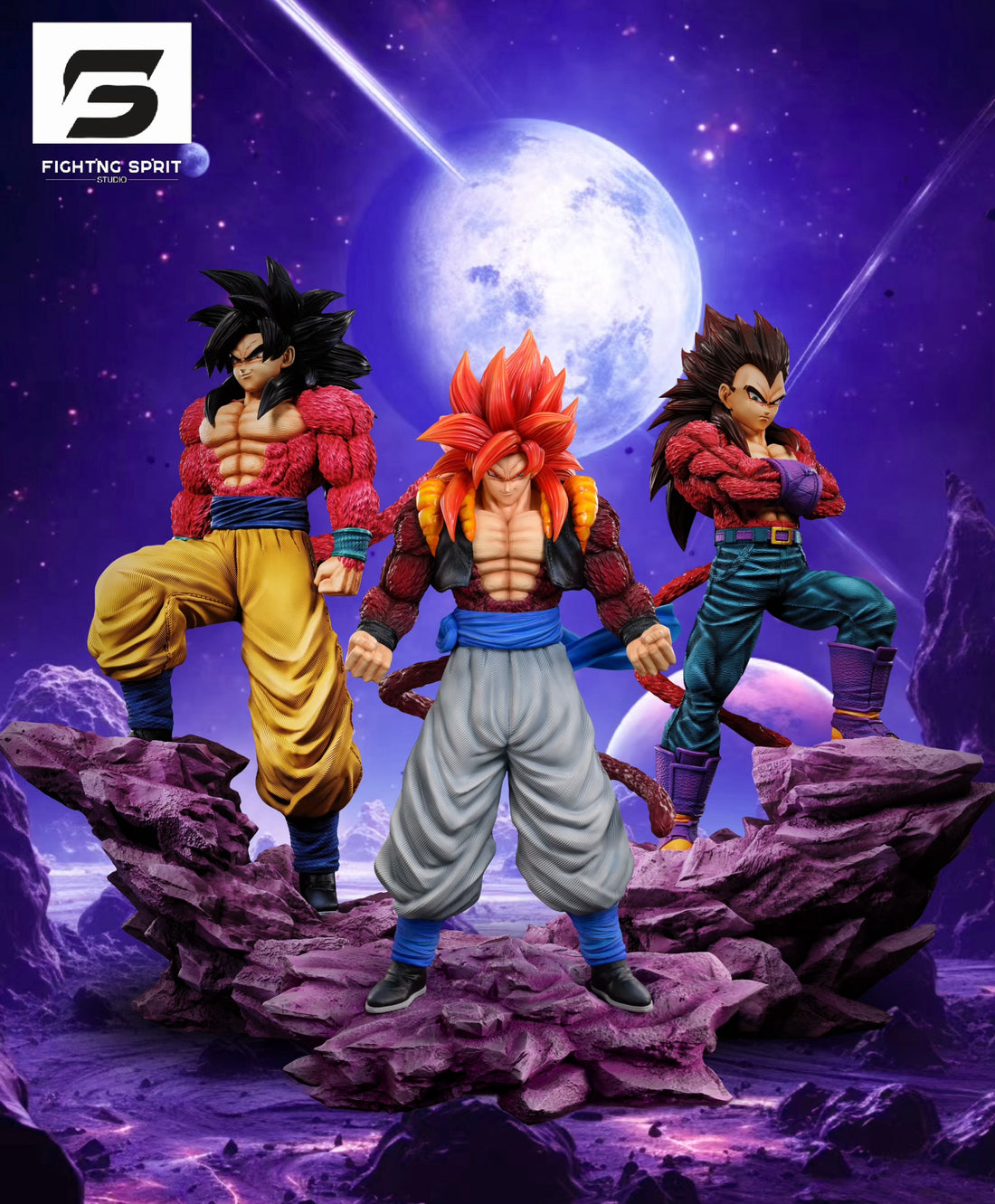 Dragon Ball Fighting Sprit Studio Gogeta SSJ4 Resin Statue