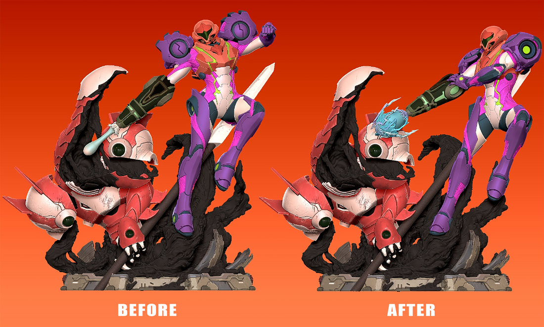 Metroid Wake Studio Samus Resin Statue