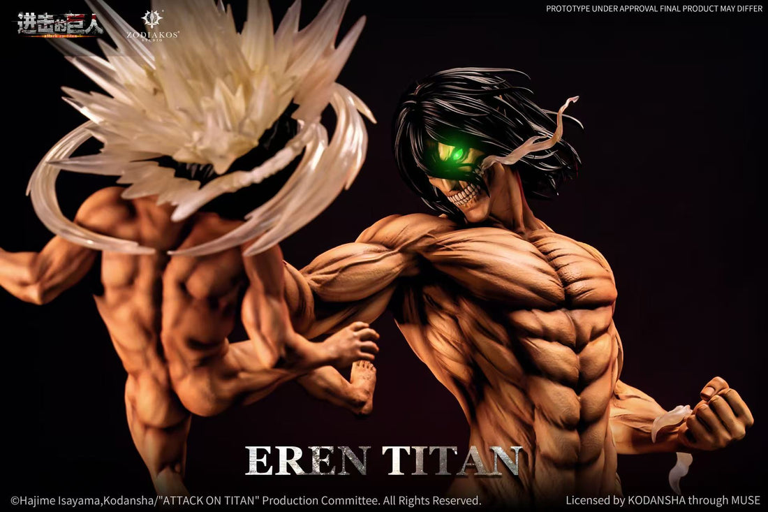 Attack on Titan Zodiakos Studio Eren Titan Licensed Resin Statue