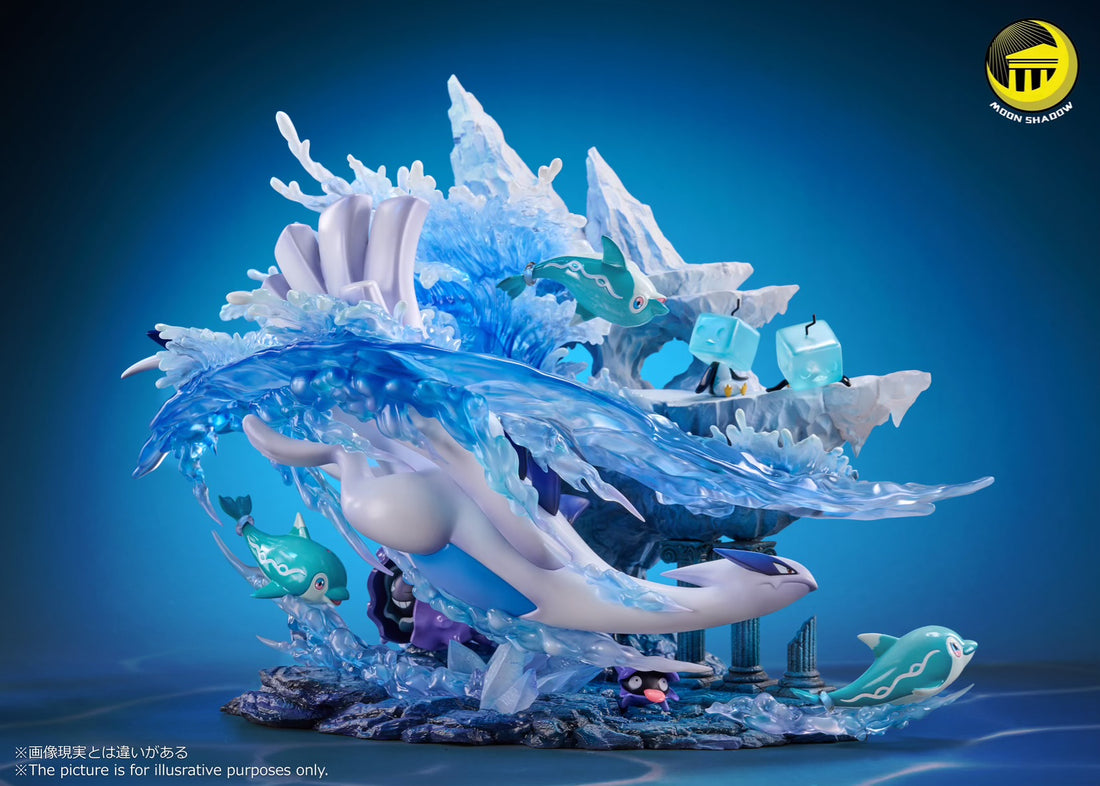 Pokemon Moon Shadow Studio The Legendary God Of The Sea Lugia Resin Statue