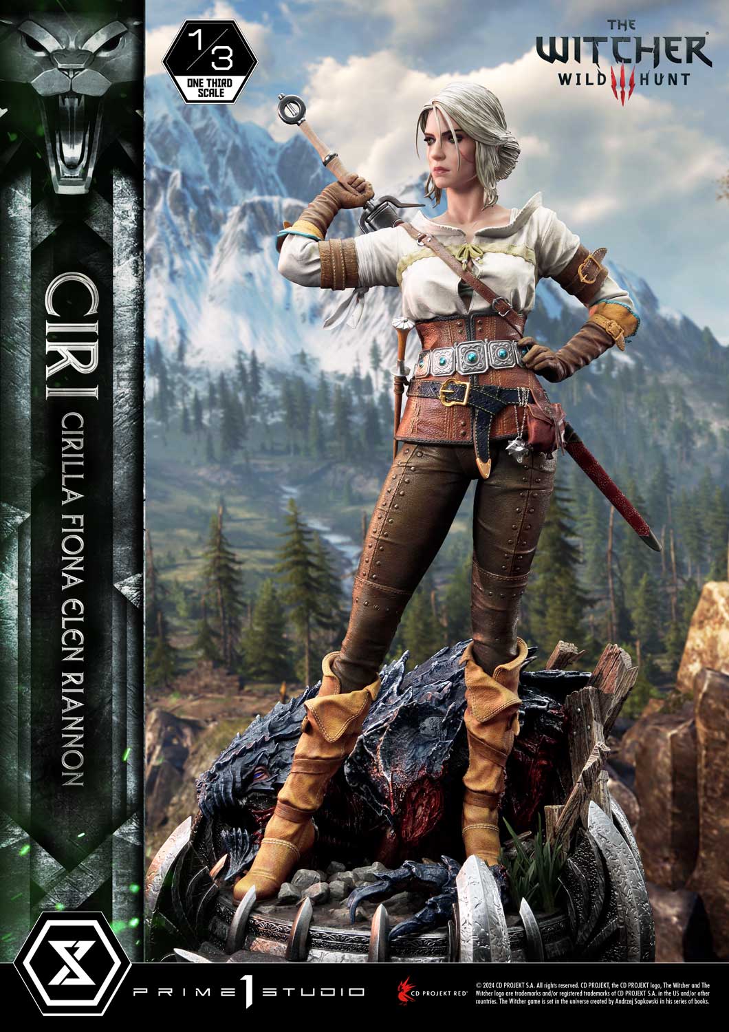 The Witcher 3 Prime 1 Studio Museum Masterline Wild Hunt Ciri Fiona Elen Riannon Licensed Resin Statue