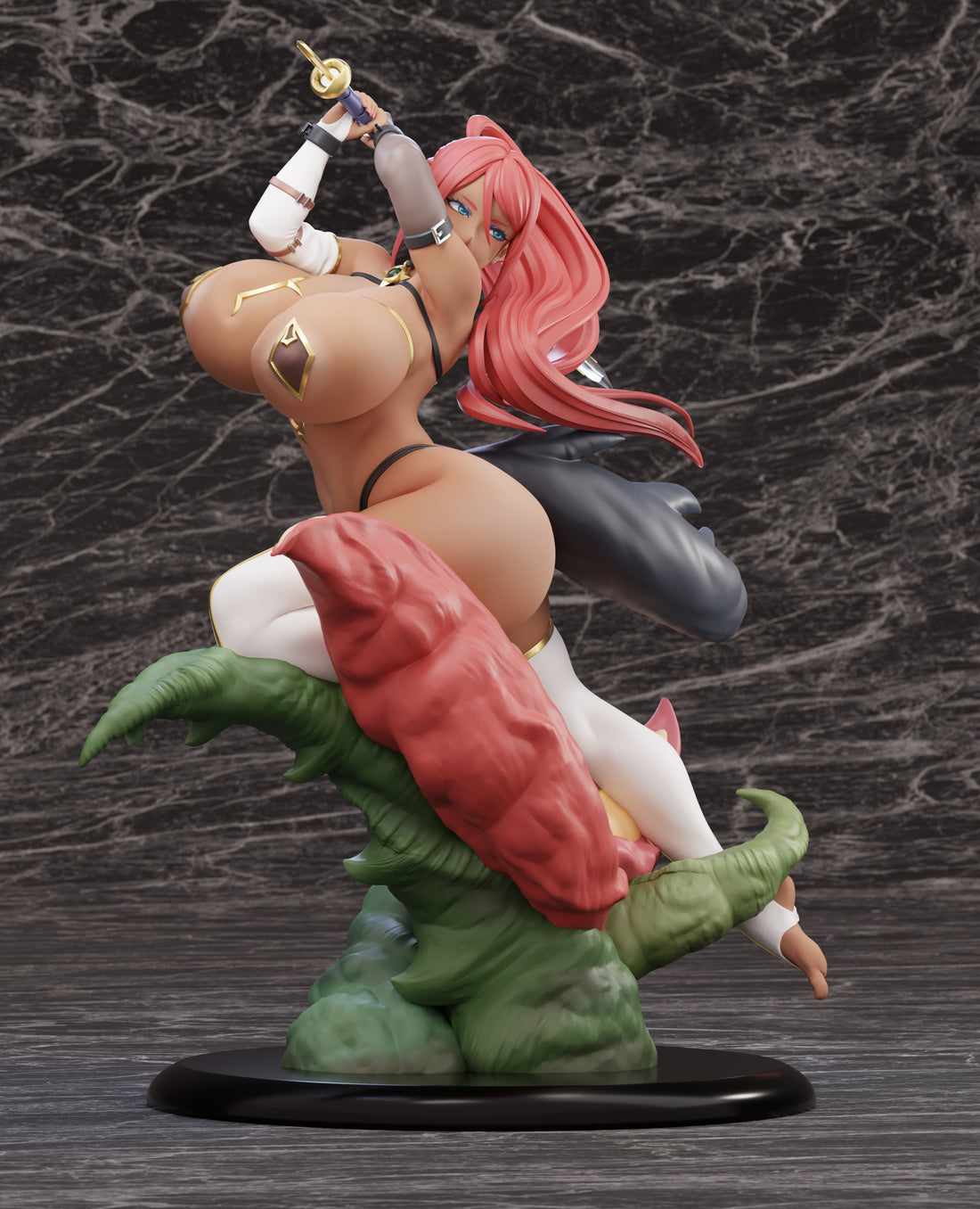 Silver Rank Adventurer SODA Studio Fire Dragon Rinea Resin Statue