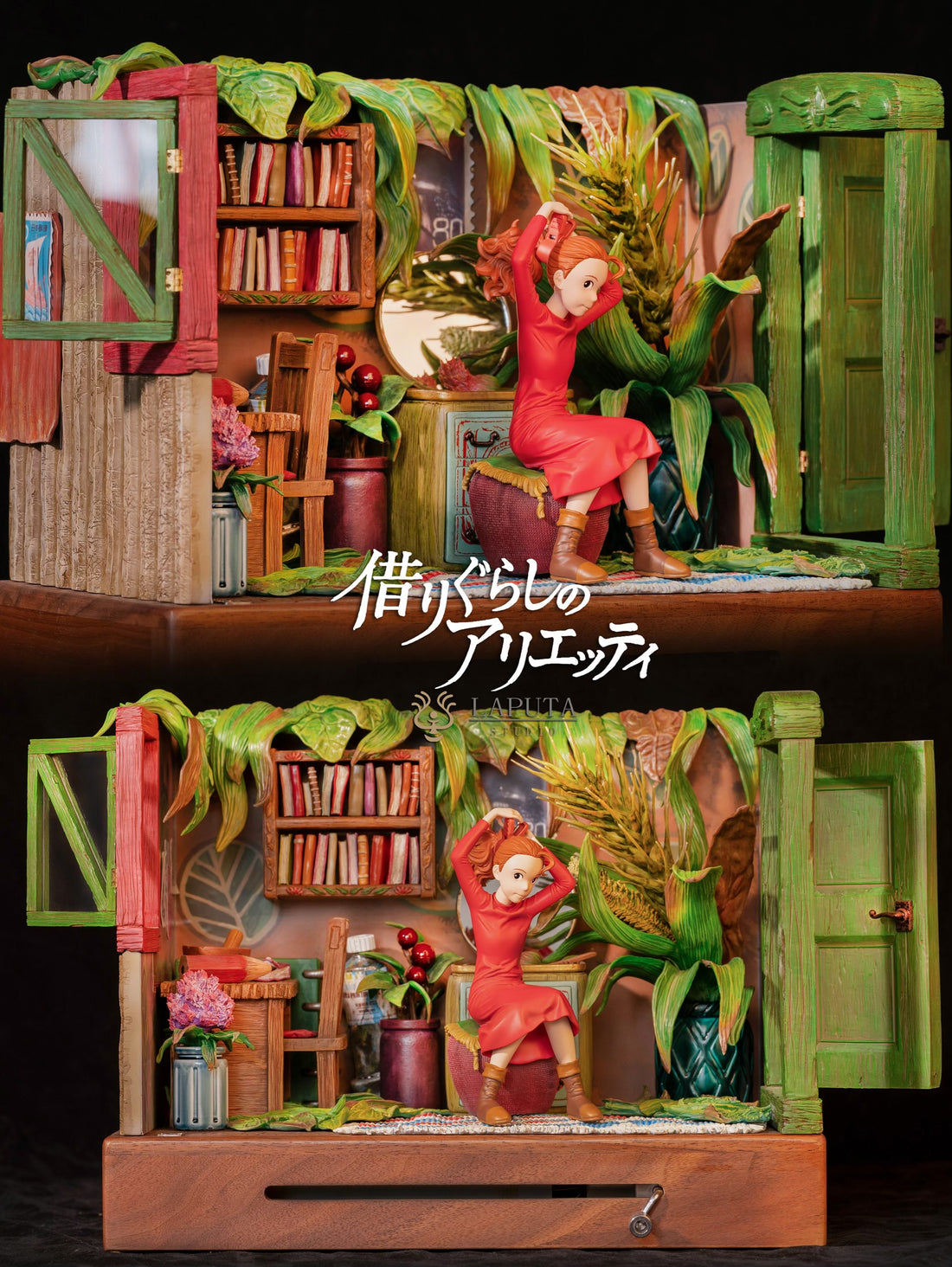 The Secret World of Arrietty LAPUTA Studio The Borrower Arrietty Music Box Resin Statue