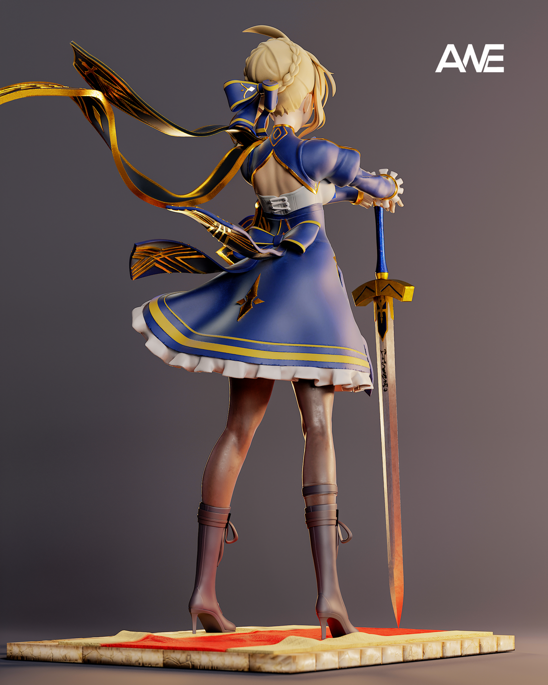 Fate Stay Night ANE Studio Saber Resin Statue