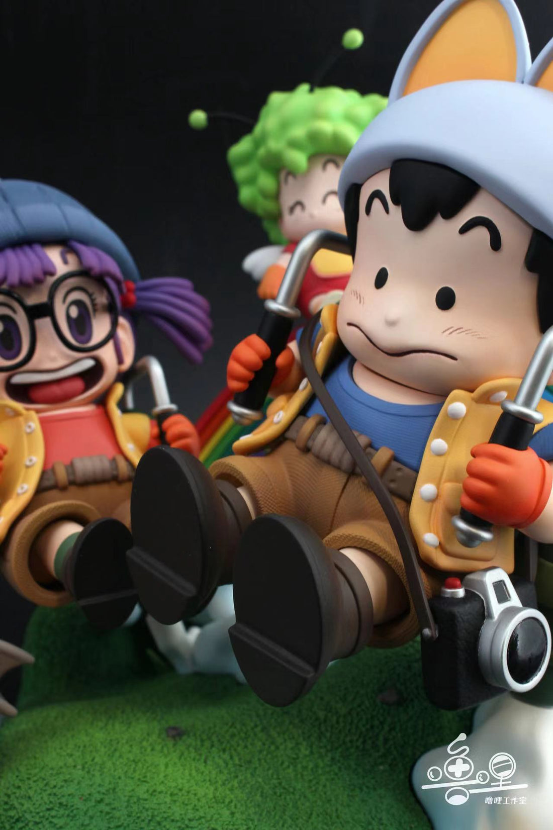 Dr Slump Luli Studio Arale x Peasuke Soramame Resin Statue