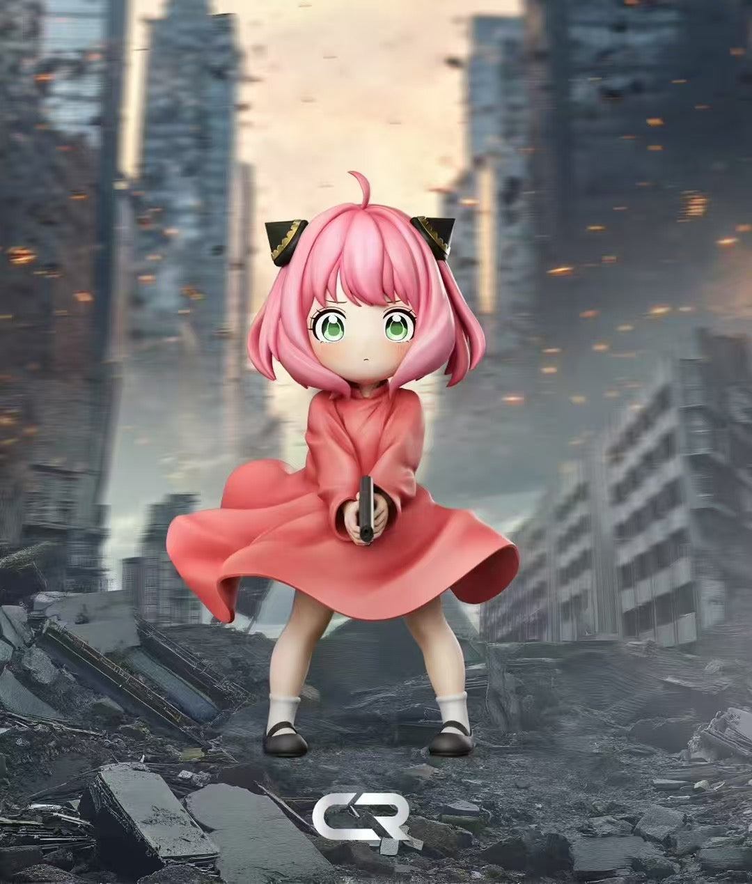 Spy x Family CR Studio Gun Raising Anya Resin Statue