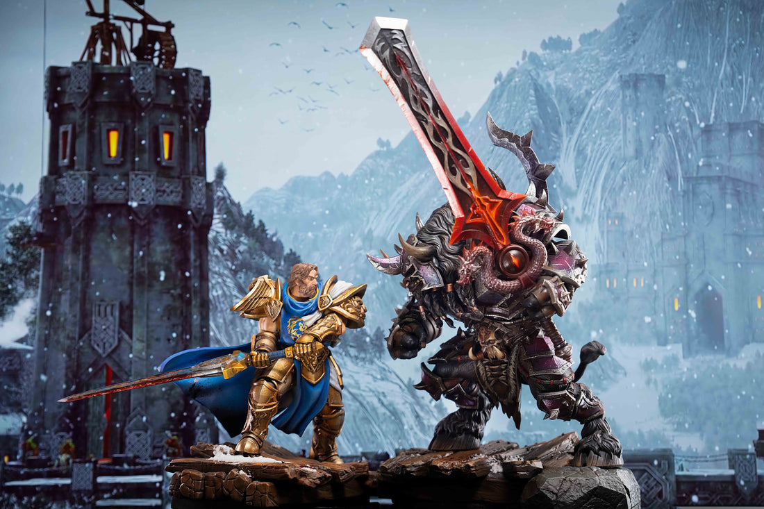 World of Warcraft Laughing Skull Studio Field Marshal Vs Warlord Resin Statue