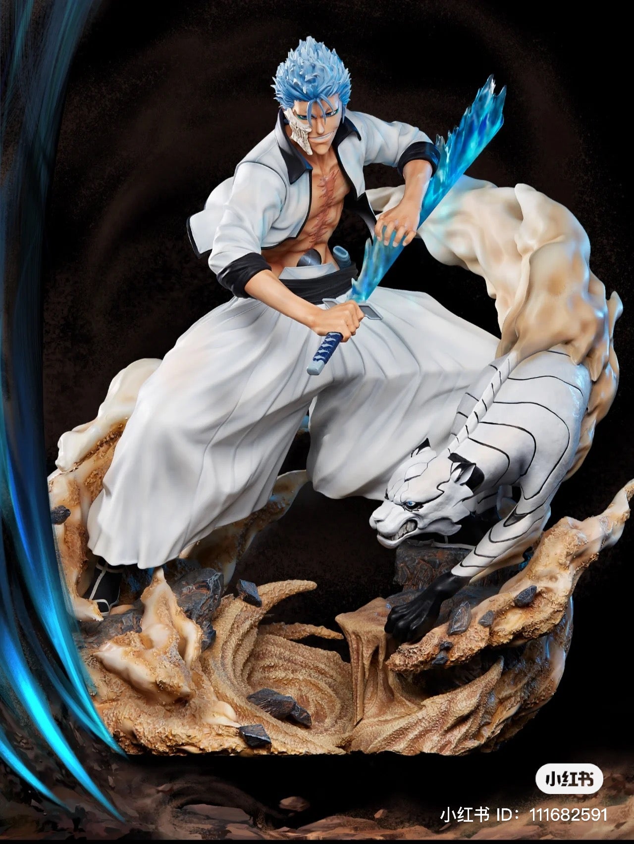Bleach Unique Art Studio Grimmjow Jaegerjaques Licensed Resin Statue