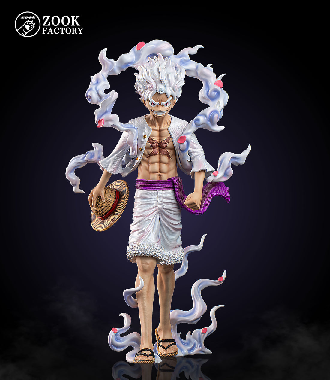 One Piece Zook Factory Luffy Gear 5 Resin Statue