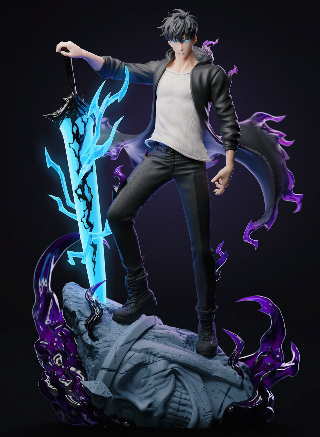Solo Leveling Player 1 Studio Sung Jin Woo Resin Statue