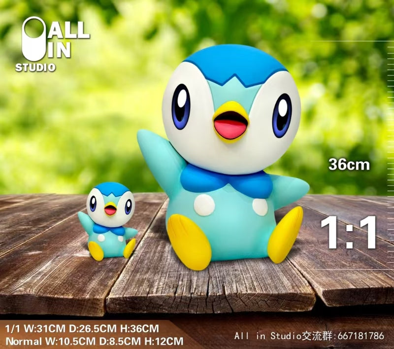 Pokemon ALL IN Studio Piplup Resin Statue