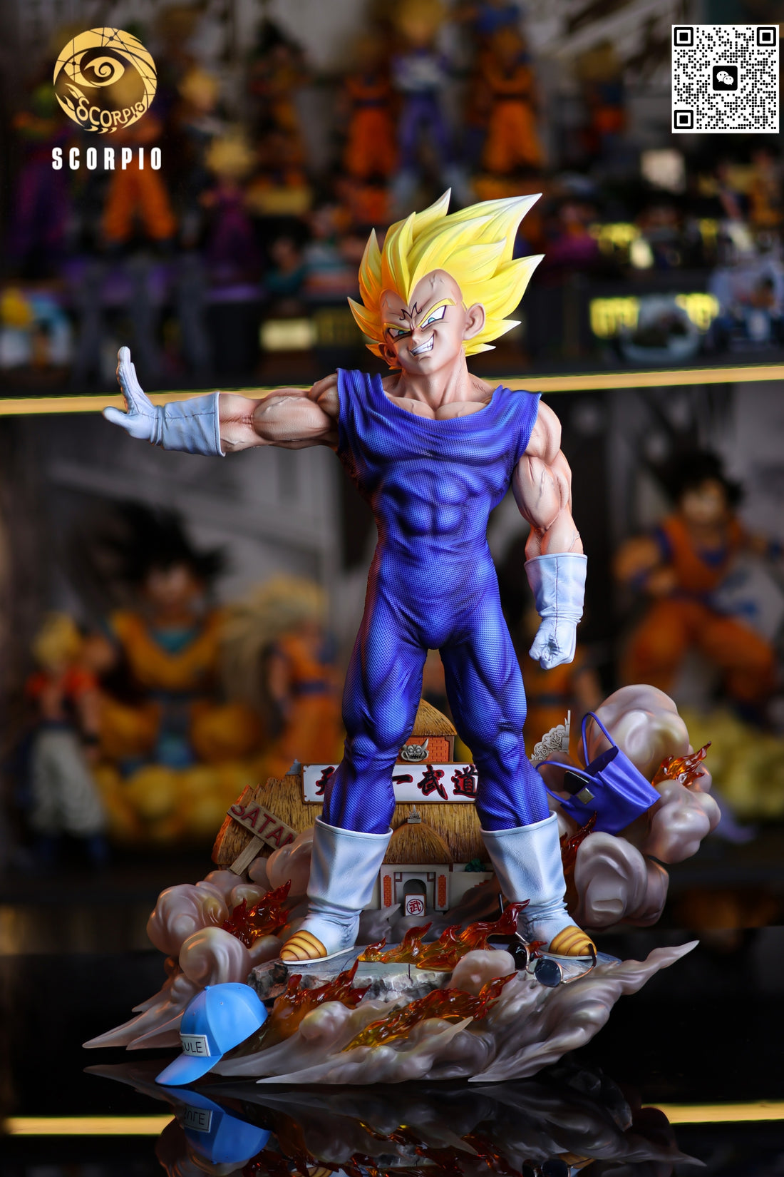 Dragon Ball Scorpio Studio Majin Vegeta Resin Statue