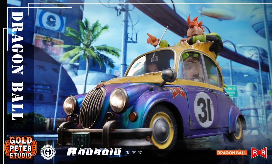 Dragon Ball Gold Peter Studio GPS Jaguar Mark Android Vehicle Capsule N. 31 Resin Statue