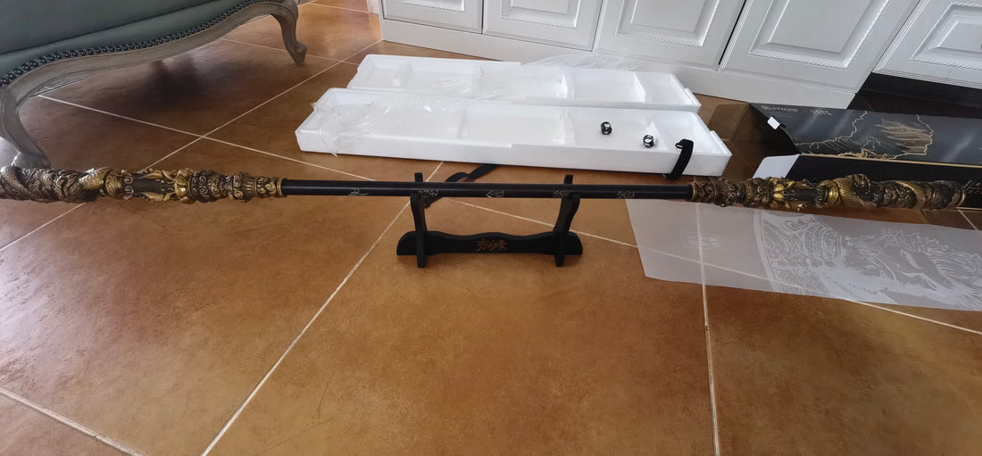 Black Myth Wukong 07 Studio Wukong Lifesize Staff Resin Statue