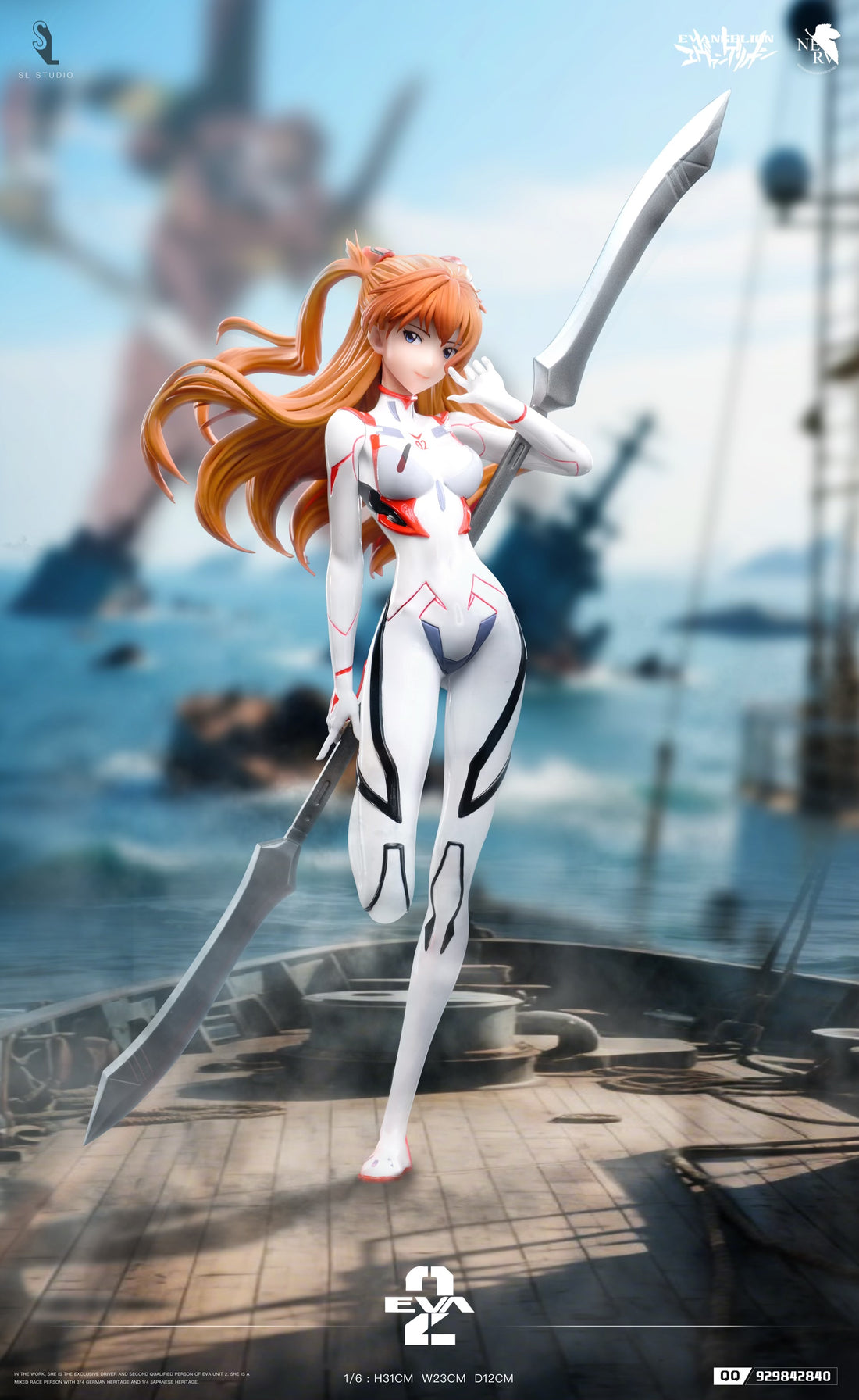 Neon Genesis Evangelion SL Studio Combat Suit Asuka Resin Statue