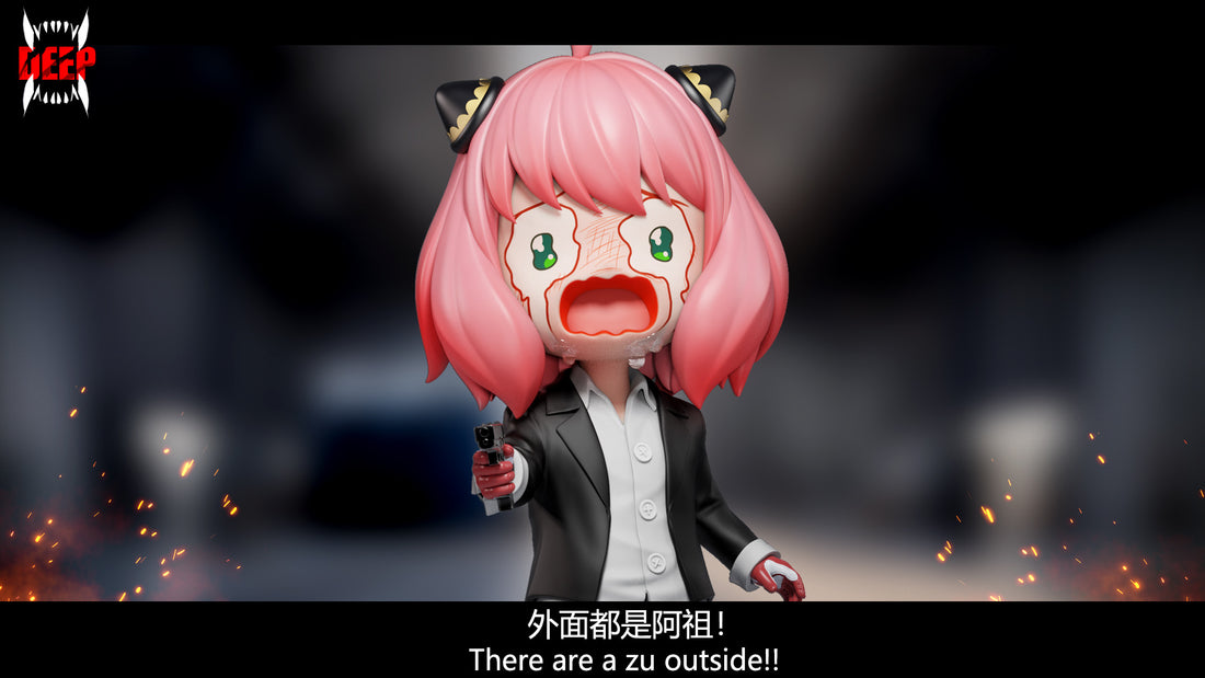 Spy x Family Deep Studio Anya COS Azu Resin Statue