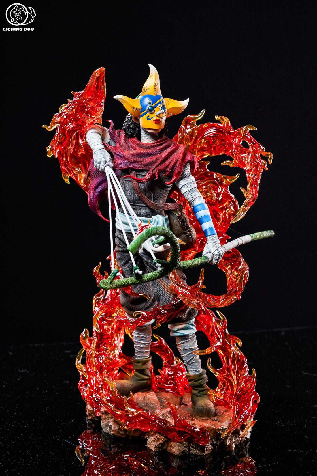One Piece Licking Dog Studio Usopp Sogeking Mask Resin Statue