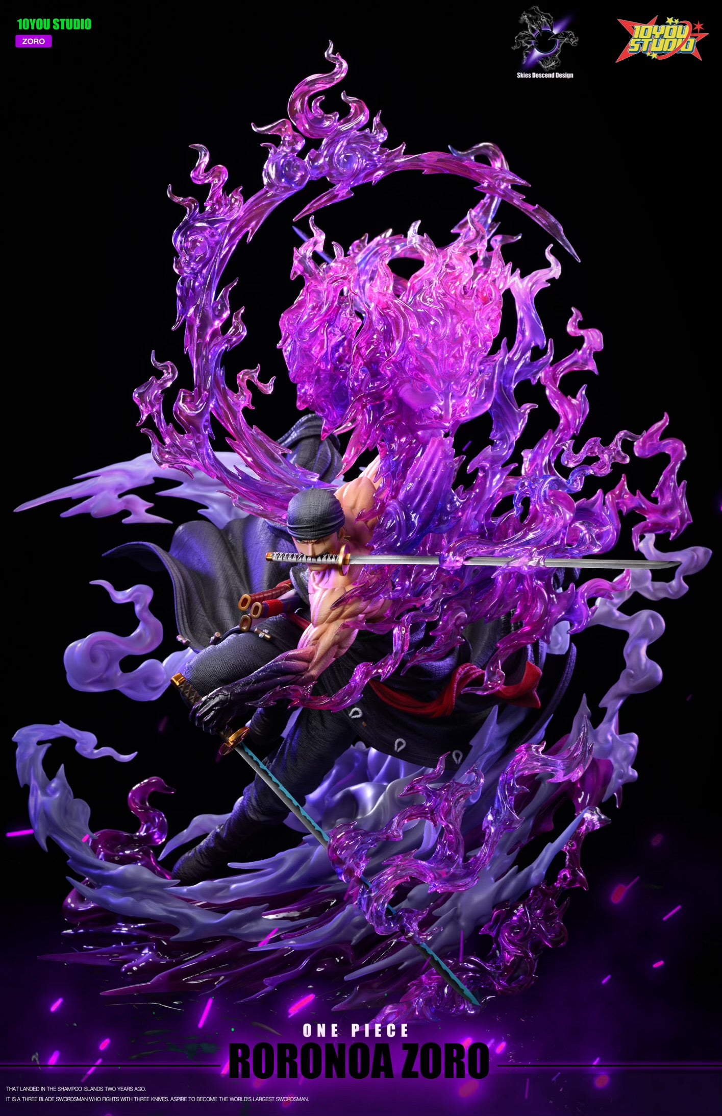 One Piece Skies Descend x 10YOU Studio Zoro – ClubHouse Statues