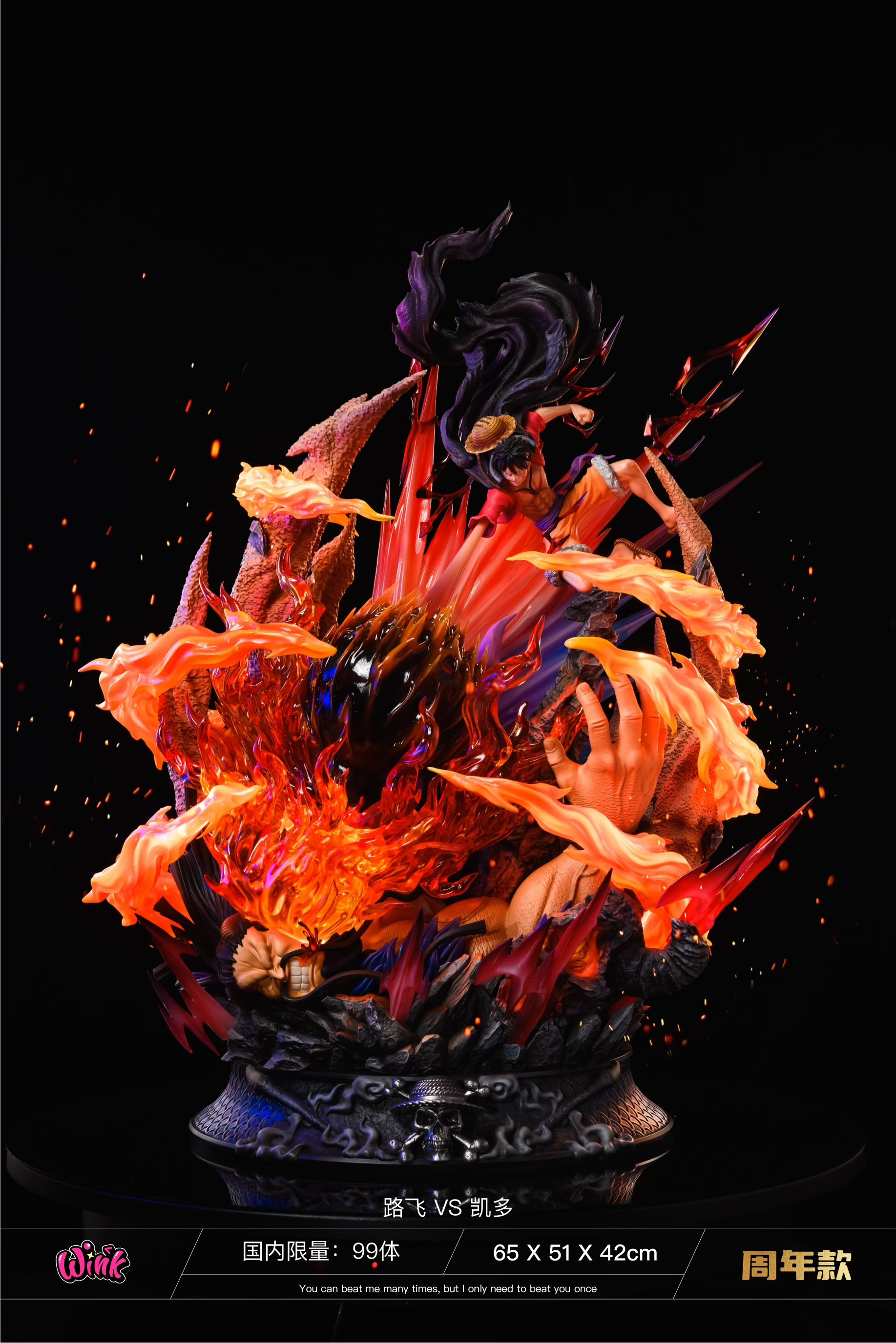 One Piece Wink Studio Luffy VS Kaido Resin Statue