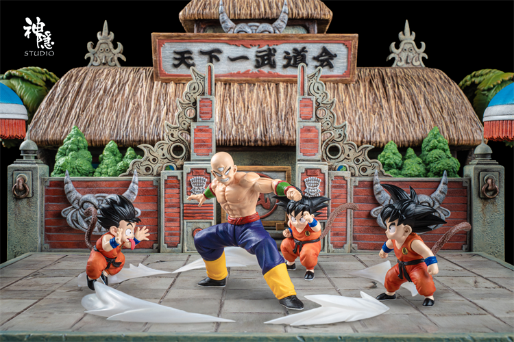Dragon Ball ShenYin Studio Tenkaichi Budokai Goku VS Ten Shin Han Resin Statue