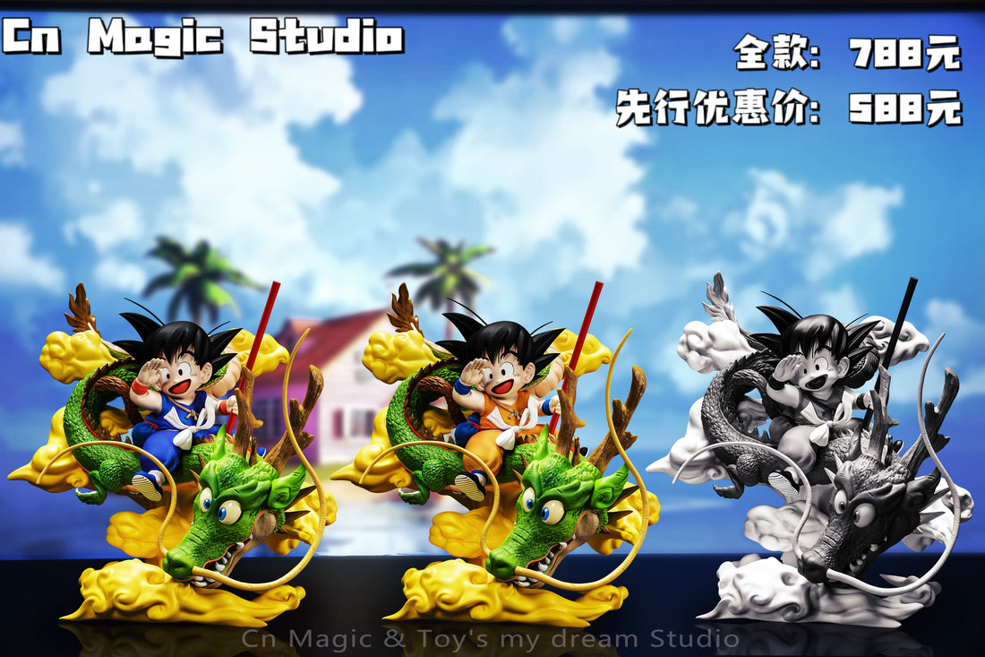Dragon Ball CnMagic x TMD Studio Kid Goku Rides Shenron Resin Statue