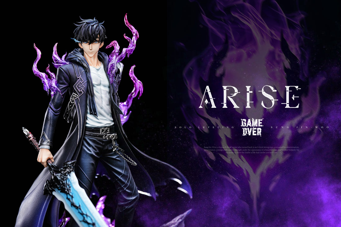 Solo Leveling Game Over Studio Sung Jin Woo Resin Statue