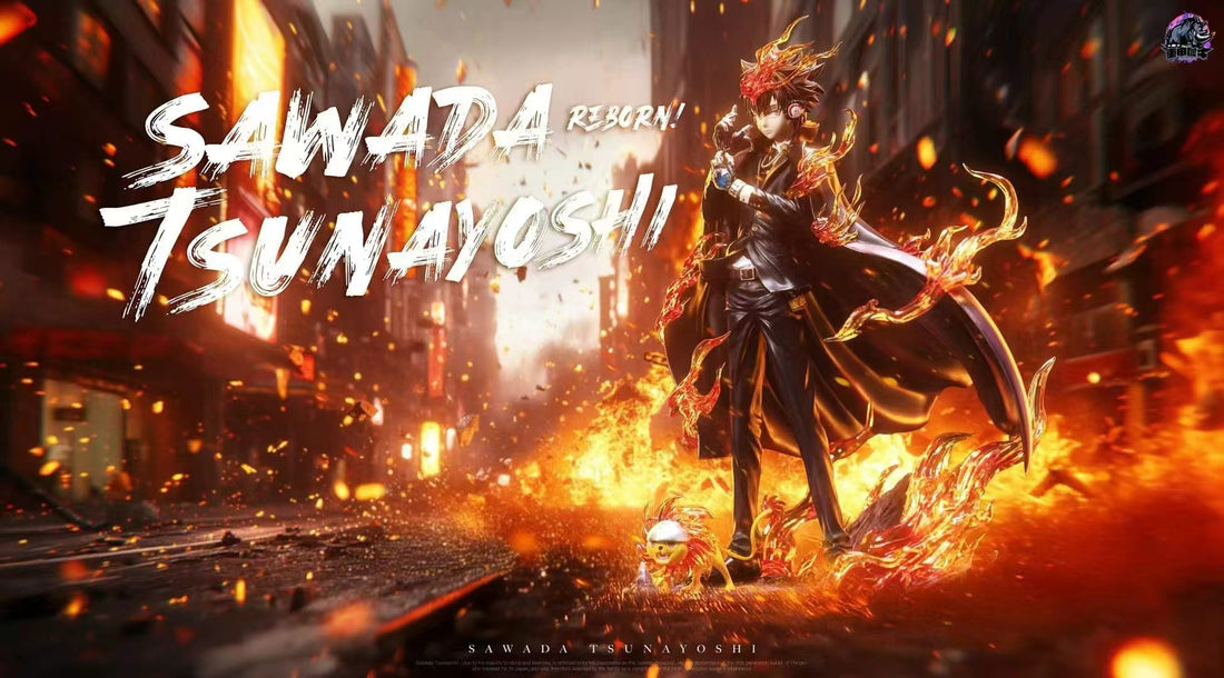 Katekyo Hitman Reborn Zhong Jia Xi Niu Studio Tsunayoshi Sawada Resin Statue