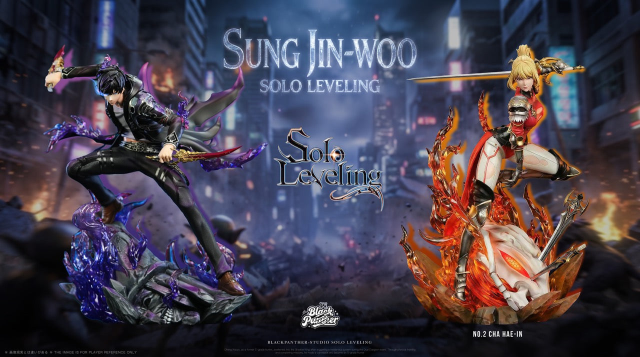 （韓10#専用）161点フィギュア Solo Leveling Black Panther Studio Sung Jin Woo X Cha Hae In
