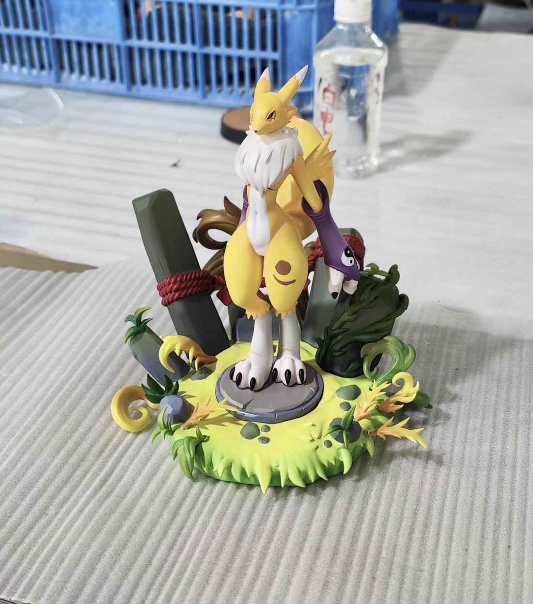 Digimon White Dragon Studio Renamon Resin Statue