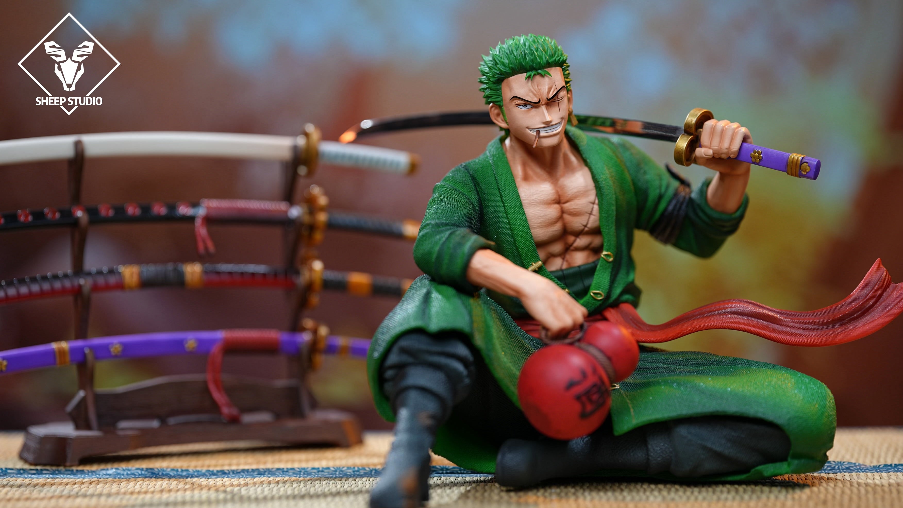 One Piece Sheep Studio Sitting Roronoa Zoro – ClubHouse Statues