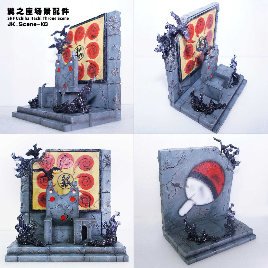 Naruto JacksDo Studio Scene Accessories Throne Uchiha Itachi Resin Statue