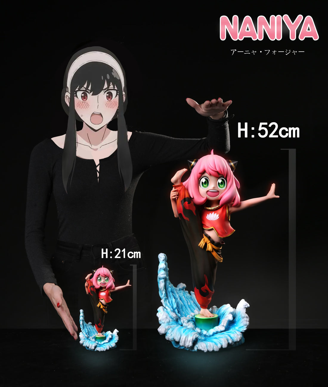 Spy x Family Super Hero Studio Anya COS Nezha Resin Statue
