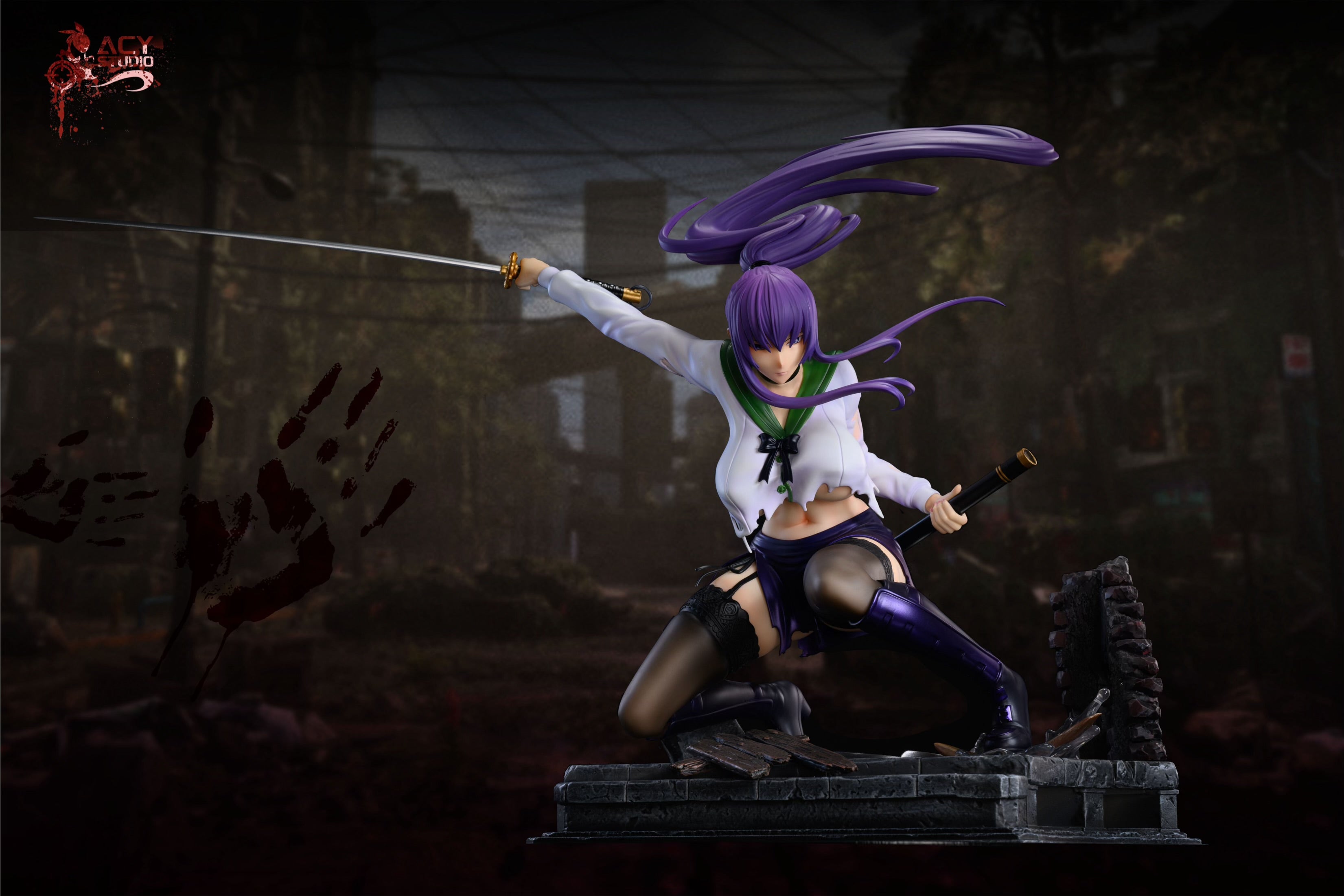 Highschool Of The Dead ACY Studio Busujima Saeko Resin Statue