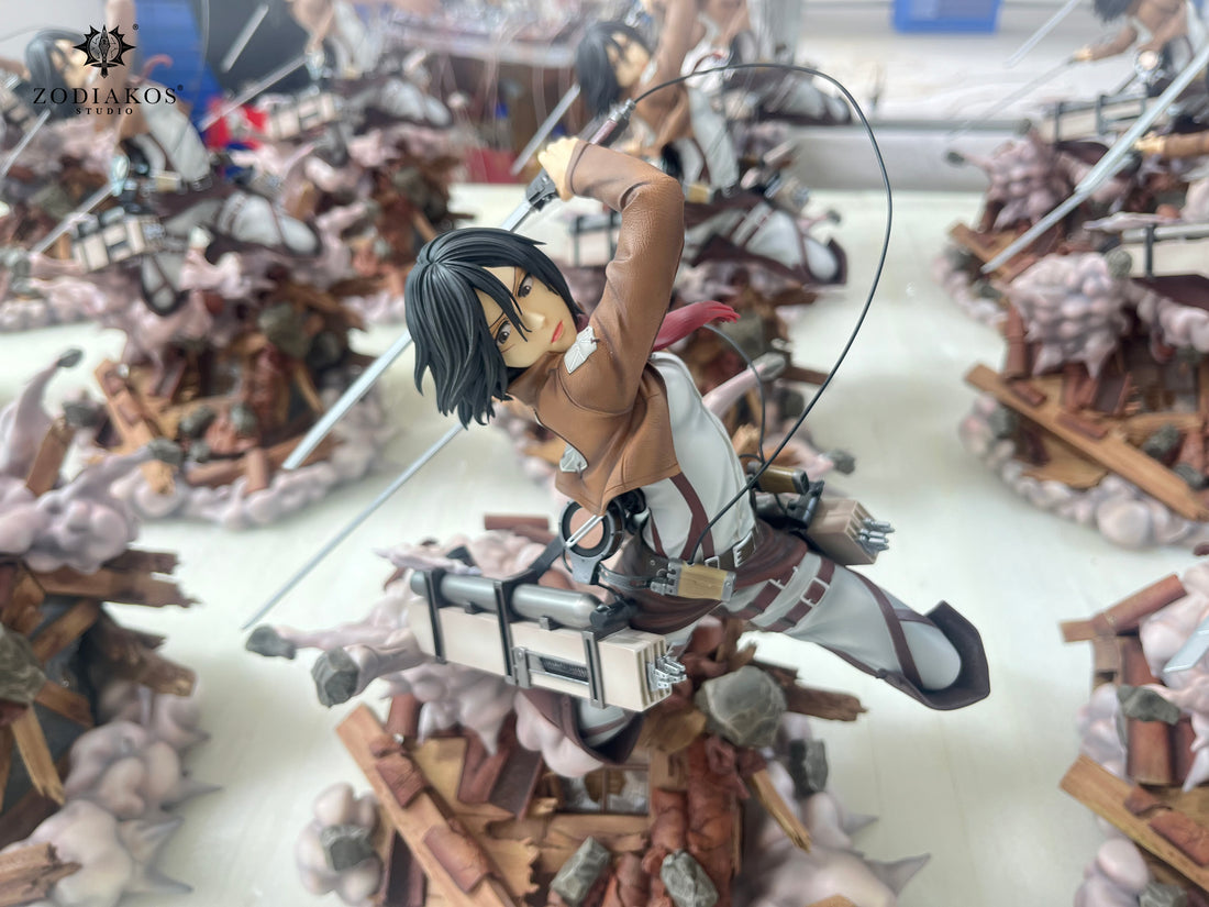 Attack on Titan Zodiakos Studio Mikasa Ackerman Licensed Resin Statue