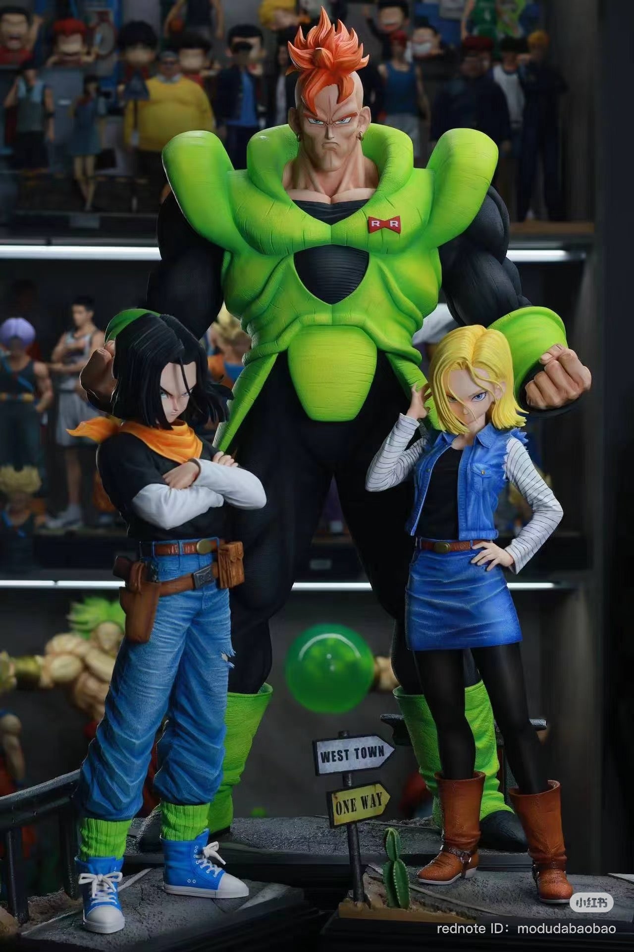 Dragon Ball Infinite Studio Androids C16 C17 C18 Resin Statue