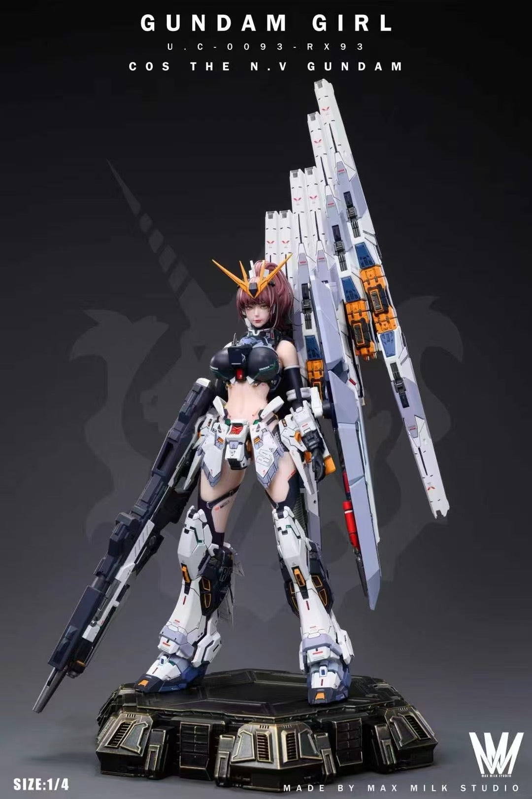 Gundam Max Milk Studio Gundam Cos MS Girl RX-93 JN4.0 Resin