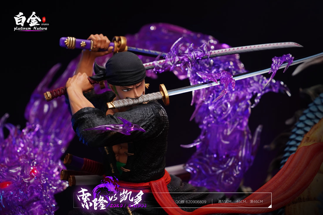 One Piece Platinum Studio Zoro VS Kaido Resin Statue