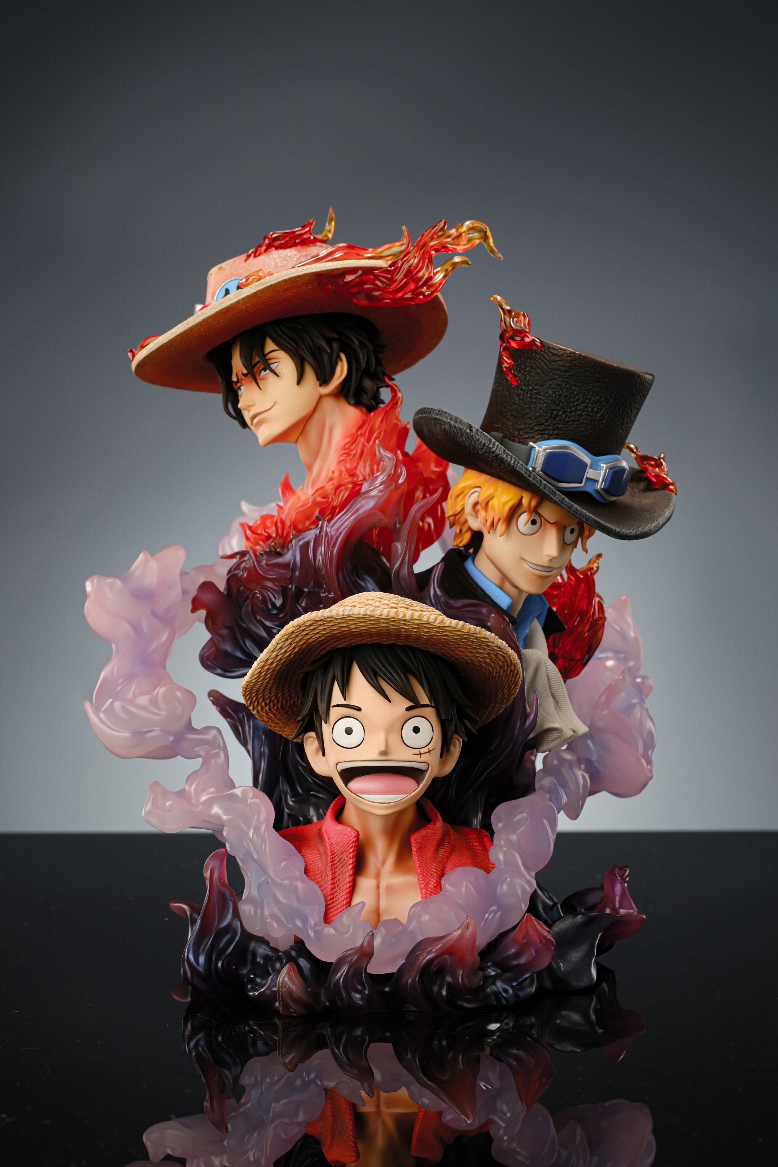 iDOLcafeベイビーエースパフェセット One Piece Fengyun Studio Three Brothers Portgas D Ace x Monkey D