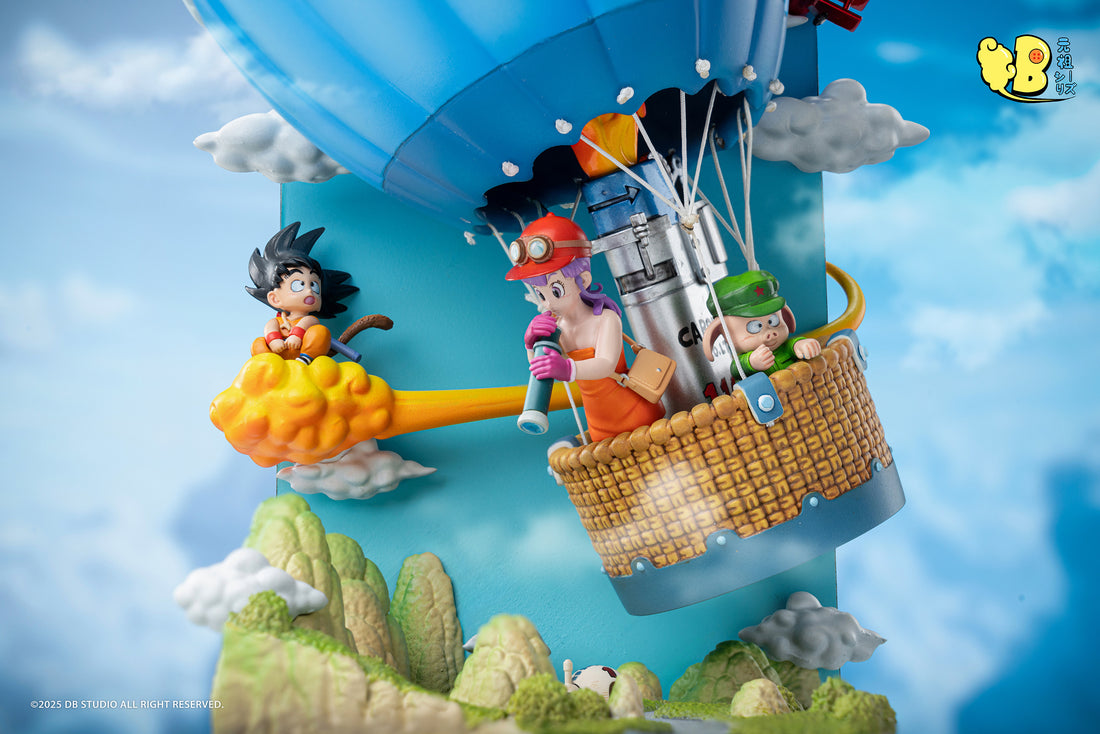 Dragon Ball DB Studio Suicide Squad Balloon Scene Goku x Bulma x Woolon Resin Statue