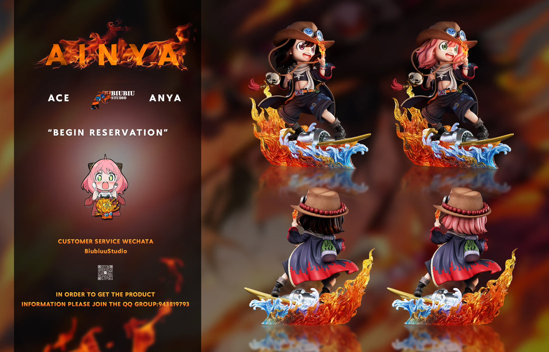 Spy x Family Biubiu Studio Anya Cosplay Ace Resin Statue