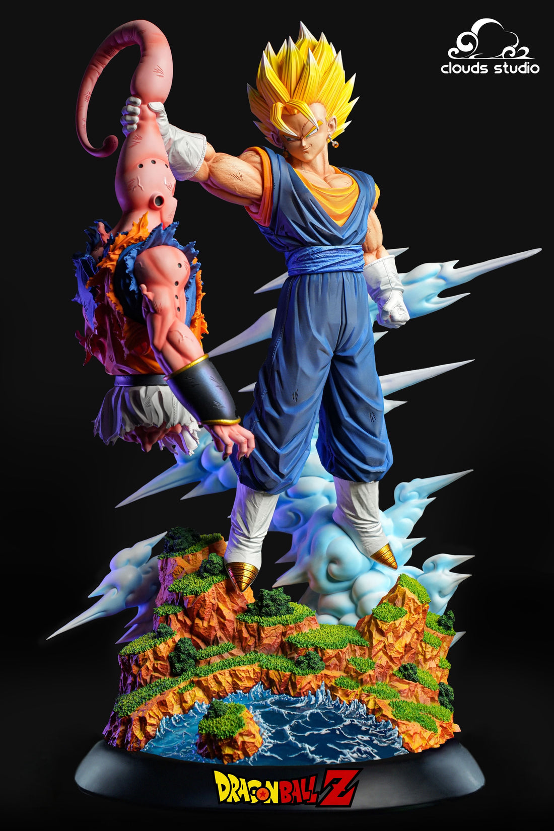 Dragon Ball Clouds Studio Vegetto VS Buuhan Resin Statue