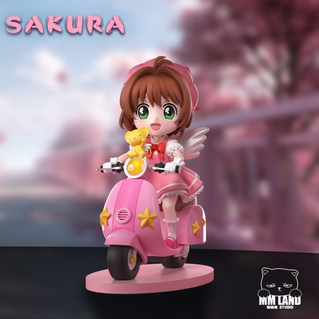 Cardcaptor Sakura MMLAND Studio Sakura Riding Motorcycle Resin Statue