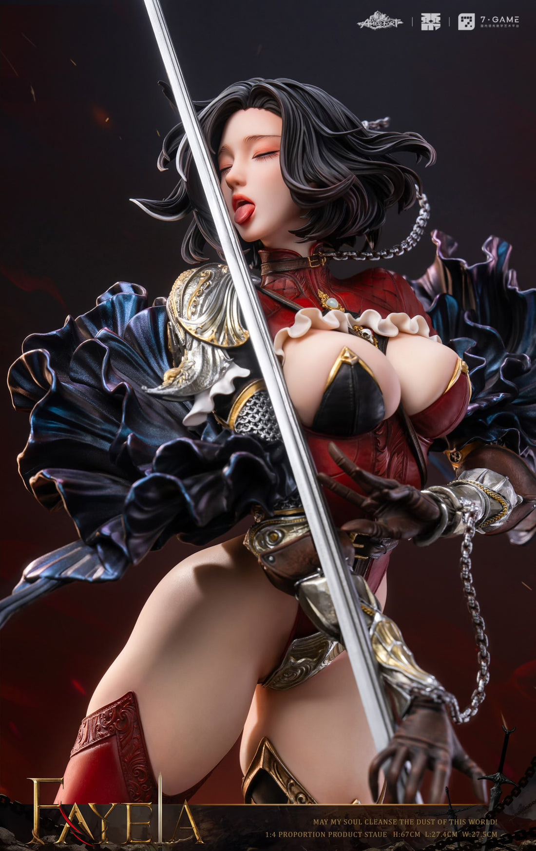 Original PJ Studio AmerFort Sacrifice Knight Fayela Licensed Resin Statue